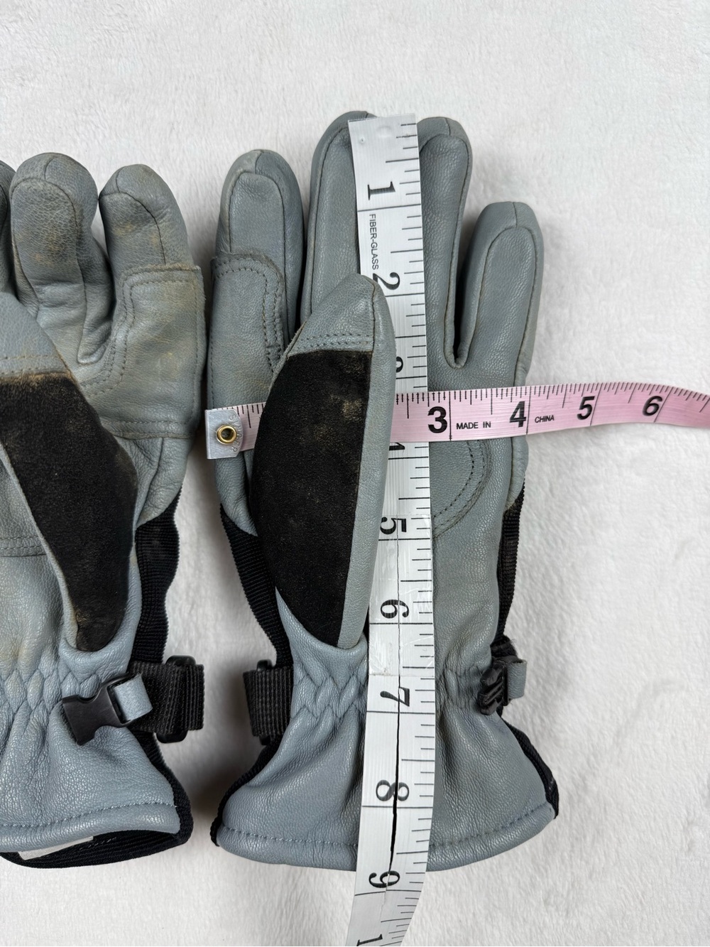 Smartwool Leather Gloves with wool lining Ski Gloves Unisex Small - Picture 7 of 7